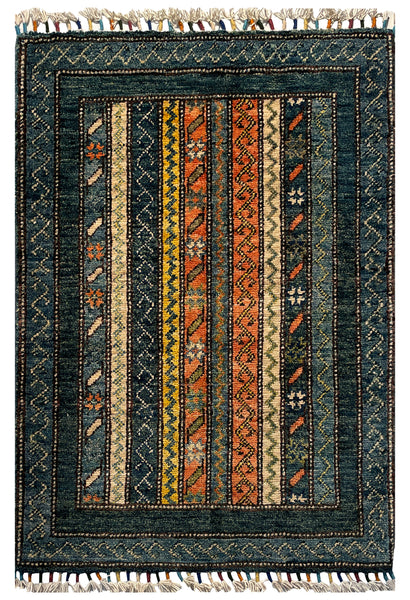 26170-  Hand-knotted Contemporary Chobi Ziegler /Modern Carpet/Rug / Size: 3'3" x 2'0"