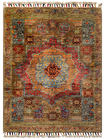 26288-Chobi Ziegler Hand-Knotted/Handmade Afghan Rug/Carpet Modern Authentic/Size: 2'9" x 2'1"