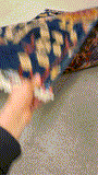 27822-Chobi Ziegler Handmade/Hand-knotted Afghan Rug/Carpet Tribal/Nomadic Authentic/ Size: 5'8" x 4'1" / 173cm x 124cm