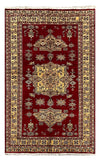 27569-Bokhara Hand-Knotted/Handmade Pakistani Rug/Carpet Tribal/Nomadic Authentic/ Size: 8'5" x 5'1"/257 cm × 155cm