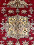 27569-Bokhara Hand-Knotted/Handmade Pakistani Rug/Carpet Tribal/Nomadic Authentic/ Size: 8'5" x 5'1"/257 cm × 155cm