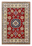 27942-Royal Kazak Hand-Knotted/Handmade Afghan Rug/Carpet Tribal/Nomadic Authentic/ Size: 9'0" x 5'8"/274m x 173cm