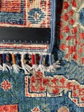 26292-Chobi Ziegler Hand-Knotted/Handmade Afghan Rug/Carpet Modern Authentic/Size: 2'8" x 1'9"