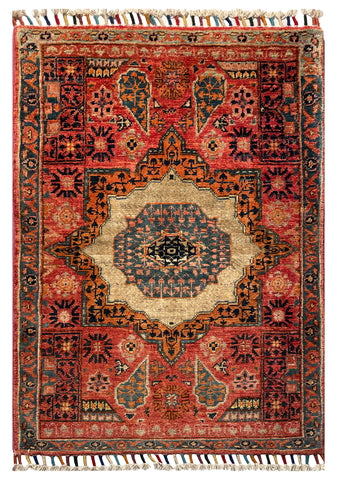 26290-Chobi Ziegler Hand-Knotted/Handmade Afghan Rug/Carpet Modern Authentic/Size: 3'0" x 2'1"