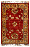 26489-Chobi Ziegler Hand-Knotted/Handmade Afghan Rug/Carpet Modern Authentic/Size: 3'1" x 1'9"