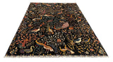 27819-Chobi Ziegler Handmade/Hand-knotted Afghan Rug/Carpet Tribal/Nomadic Authentic/ Size: 7'7" x 5'8" / 231cm x 173cm