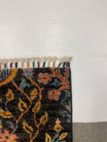 27819-Chobi Ziegler Handmade/Hand-knotted Afghan Rug/Carpet Tribal/Nomadic Authentic/ Size: 7'7" x 5'8" / 231cm x 173cm