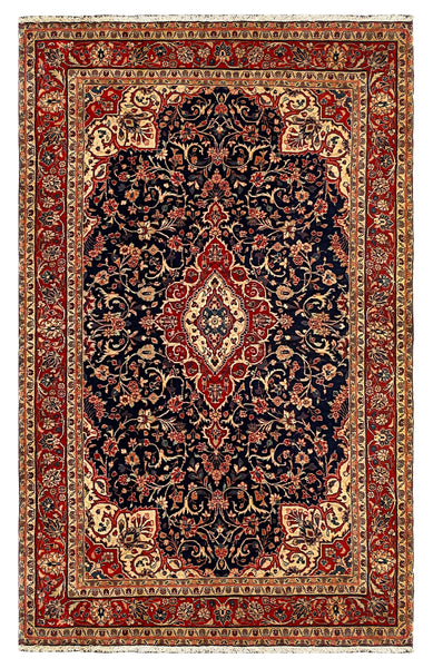 27352-Hamadan Hand-Knotted/Handmade Persian Rug/Carpet Tribal/Nomadic Authentic/ Size: 7'10" x 4'7"/240cm x 140cm
