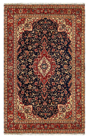 27352-Hamadan Hand-Knotted/Handmade Persian Rug/Carpet Tribal/Nomadic Authentic/ Size: 7'10" x 4'7"/240cm x 140cm