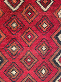 26415- Khal Mohammad Afghan Hand-Knotted Authentic/Traditional/Rug/Size: 2'0" x 1'3"