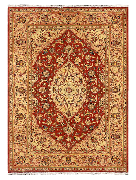 27243-Kashan Hand-Knotted/Handmade Persian Rug/Carpet Traditional/Authentic/Size: 6'8" x 4'9" /204cm x 146cm