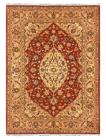 27243-Kashan Hand-Knotted/Handmade Persian Rug/Carpet Traditional/Authentic/Size: 6'8" x 4'9" /204cm x 146cm