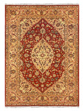 27243-Kashan Hand-Knotted/Handmade Persian Rug/Carpet Traditional/Authentic/Size: 6'8" x 4'9" /204cm x 146cm