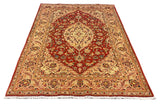 27243-Kashan Hand-Knotted/Handmade Persian Rug/Carpet Traditional/Authentic/Size: 6'8" x 4'9" /204cm x 146cm