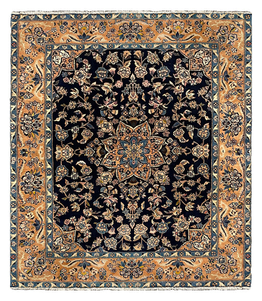 27356-Sarough Hand-Knotted/Handmade Persian Rug/Carpet Traditional Authentic/ Size: 7'7"x 6'5"/232cm x 196cm