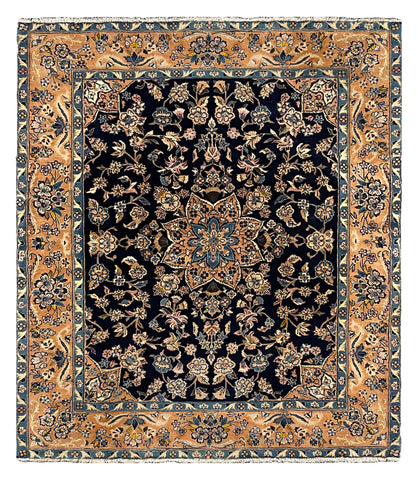 27356-Sarough Hand-Knotted/Handmade Persian Rug/Carpet Traditional Authentic/ Size: 7'7"x 6'5"/232cm x 196cm