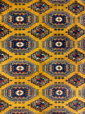 27509-Kazak Hand-Knotted/Handmade Afghan Rug/Carpet Tribal/Nomadic Authentic/ Size: 9'3" x 6'2"/282cm x 188cm
