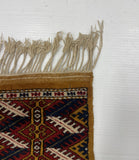 27509-Kazak Hand-Knotted/Handmade Afghan Rug/Carpet Tribal/Nomadic Authentic/ Size: 9'3" x 6'2"/282cm x 188cm