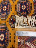 27509-Kazak Hand-Knotted/Handmade Afghan Rug/Carpet Tribal/Nomadic Authentic/ Size: 9'3" x 6'2"/282cm x 188cm