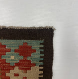 27560 - Kelim Hand-Woven/Flat-Weaved/Afghan Kelim/Carpet Modern/Nomadic Authentic/Size: 9'7" x 6'8"/292cm × 203cm