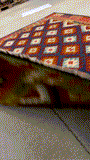 27549 - Kelim Hand-Woven/Flat-Weaved/Afghan Kelim/Carpet Modern/Nomadic Authentic/Size:  9'9" x 6'8"/297cm × 203cm
