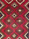 26374- Khal Mohammad Afghan Hand-Knotted Authentic/Traditional/Rug/Size: 2'0" x 1'4"