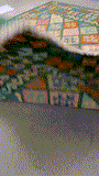 27652 - Kelim Hand-Woven/Flat-Weaved/Afghan Kelim/Carpet Modern/Nomadic Authentic/Size: 9'5" x 6'9"/287cm × 205cm