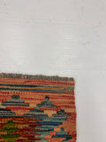 27574 - Kelim Hand-Woven/Flat-Weaved/Afghan Kelim/Carpet Modern/Nomadic Authentic/Size: 6'2" x 4'2"/188cm × 127cm