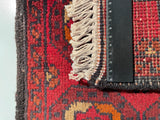 26471- Khal Mohammad Afghan Hand-Knotted Authentic/Traditional/Rug/Size: 2'1" x 1'3"