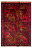 26422 - Khal Mohammad Afghan Hand-Knotted Authentic/Traditional/Rug/Size: 2'0" x 1'3"