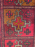 26422 - Khal Mohammad Afghan Hand-Knotted Authentic/Traditional/Rug/Size: 2'0" x 1'3"