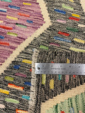 27645 - Kelim Hand-Woven/Flat-Weaved/Afghan Kelim/Carpet Modern/Nomadic Authentic/Size: 5'7" x 4'2"/170cm × 127cm