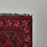 26409- Khal Mohammad Afghan Hand-Knotted Authentic/Traditional/Rug/Size: 2'0" x 1'3"