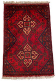 26595 - Khal Mohammad Afghan Hand-Knotted Authentic/Traditional/Rug/Size: 2'0" x 1'3"