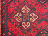 26595 - Khal Mohammad Afghan Hand-Knotted Authentic/Traditional/Rug/Size: 2'0" x 1'3"