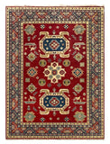 27926-Royal Kazak Hand-Knotted/Handmade Afghan Rug/Carpet Tribal/Nomadic Authentic/ Size: 9'2" x 6'6"/279m x 198cm