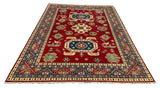 27926-Royal Kazak Hand-Knotted/Handmade Afghan Rug/Carpet Tribal/Nomadic Authentic/ Size: 9'2" x 6'6"/279m x 198cm