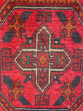26212 - Khal Mohammad Afghan Hand-Knotted Authentic/Traditional/Rug/Size: 1'9" x 1'3"