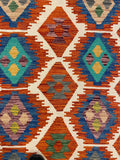 27768 - Kelim Hand-Woven/Flat-Weaved/Afghan Kelim/Carpet Modren/Nomadic Authentic/Size: 6'0" x 4'1"/183 cm x 124cm