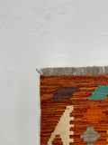 27757 - Kelim Hand-Woven/Flat-Weaved/Afghan Kelim/Carpet Modren/Nomadic Authentic/Size: 6'3" x 4'2"/191cm × 127cm