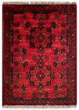 26408- Khal Mohammad Afghan Hand-Knotted Authentic/Traditional/Rug/Size: 2'0" x 1'3"