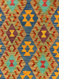 27760 - Kelim Hand-Woven/Flat-Weaved/Afghan Kelim/Carpet Modren/Nomadic Authentic/Size: 6'3" x 4'0"/191 cm ×&nbsp; 122m