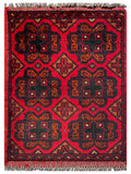 26461 - Khal Mohammad Afghan Hand-Knotted Authentic/Traditional/Rug/Size: 1'9" x 1'3"