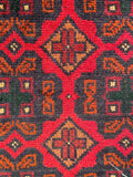 26461 - Khal Mohammad Afghan Hand-Knotted Authentic/Traditional/Rug/Size: 1'9" x 1'3"