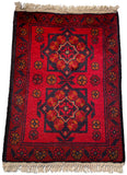 26203 - Khal Mohammad Afghan Hand-Knotted Authentic/Traditional/Rug/Size: 1'9" x 1'3"