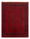27584- Khal Mohammad Hand-Knotted/Handmade Afghan Rug/Carpet/Traditional/Authentic/Size: 7'6" x 5'8"/229cm x 173cm