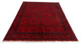 27584- Khal Mohammad Hand-Knotted/Handmade Afghan Rug/Carpet/Traditional/Authentic/Size: 7'6" x 5'8"/229cm x 173cm