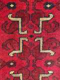 26342- Khal Mohammad Afghan Hand-Knotted Authentic/Traditional/Rug/Size: 2'0" x 1'4"