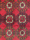 26359- Khal Mohammad Afghan Hand-Knotted Authentic/Traditional/Rug/Size: 2'0" x 1'4"