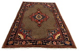 27360-Hamadan Hand-Knotted/Handmade Persian Rug/Carpet Tribal/Nomadic Authentic/ Size: 8'2" x 5'2"/250cm x 157cm